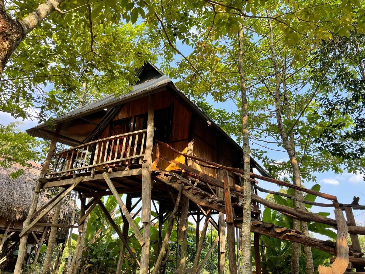 Sunny Field Eco Stilt House Villa Cat Tien Exterior foto