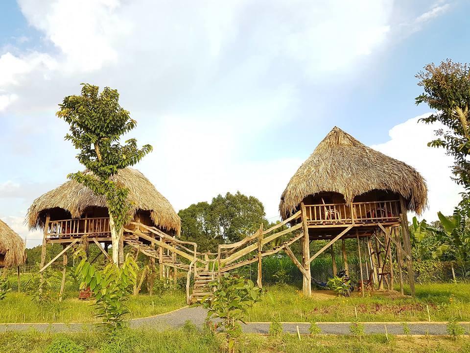Sunny Field Eco Stilt House Villa Cat Tien Exterior foto